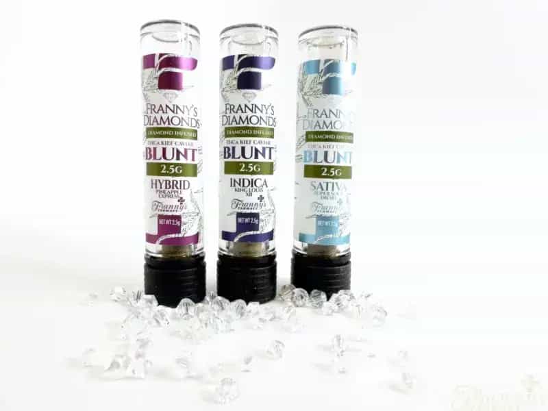 Franny’s Diamonds- Blunt Infusionado con Kief y Caviar (2.5g)