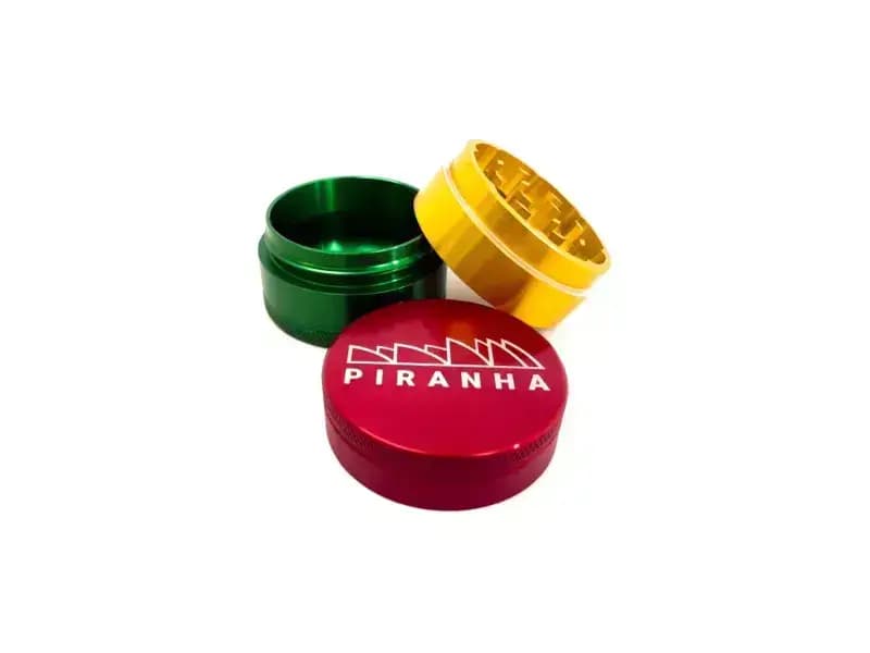 Piranha Grind-and-Store Aluminum Grinder | 3pc | 2" image 2