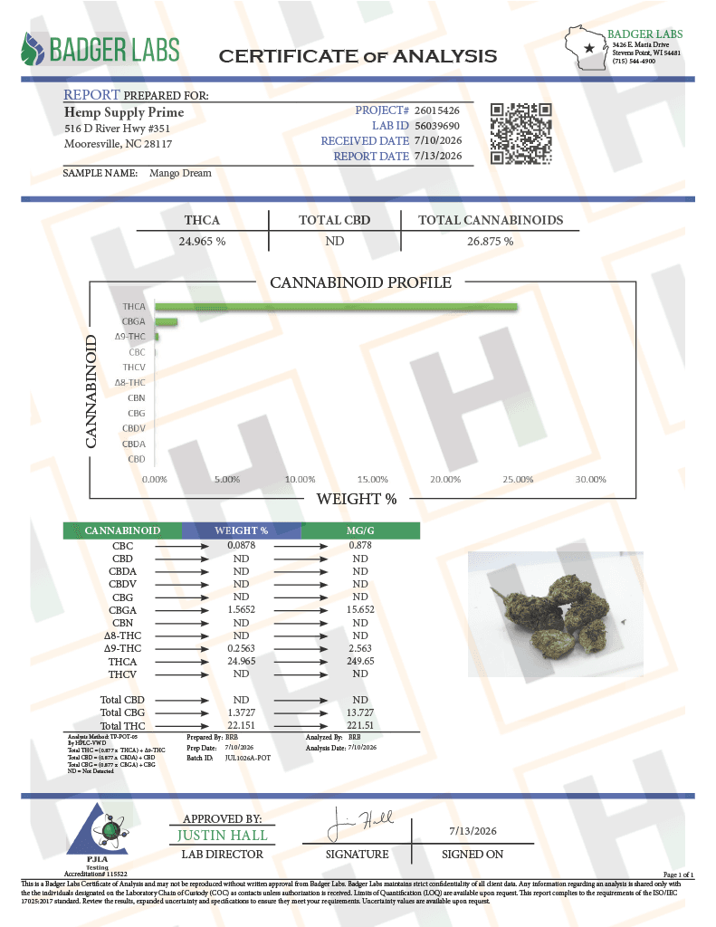 Mango Dream THCa Flower (House) imagen 2