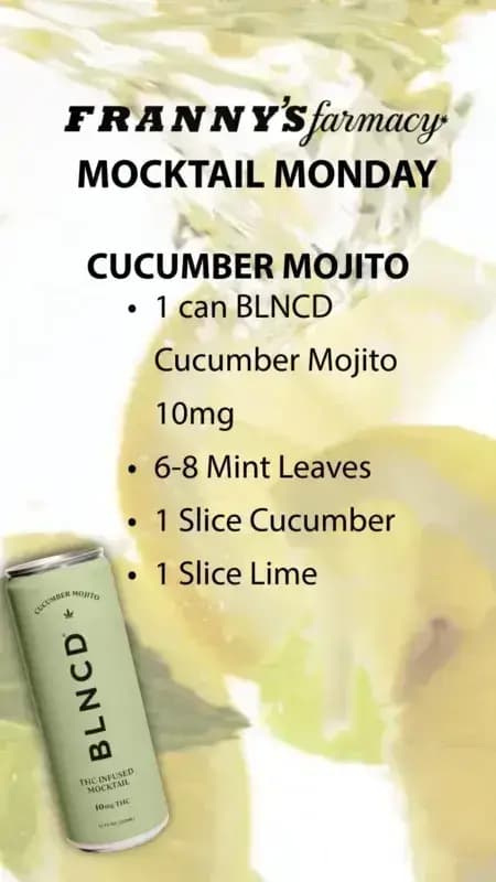 🥒 Fresh & Easy: Cucumber Mojito THC Mocktail